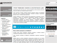 Tablet Screenshot of honorar.sk